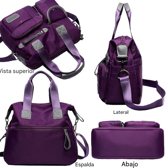 Bolso Mujer Verano Tote Bag Gimnasio Playa Lona -6