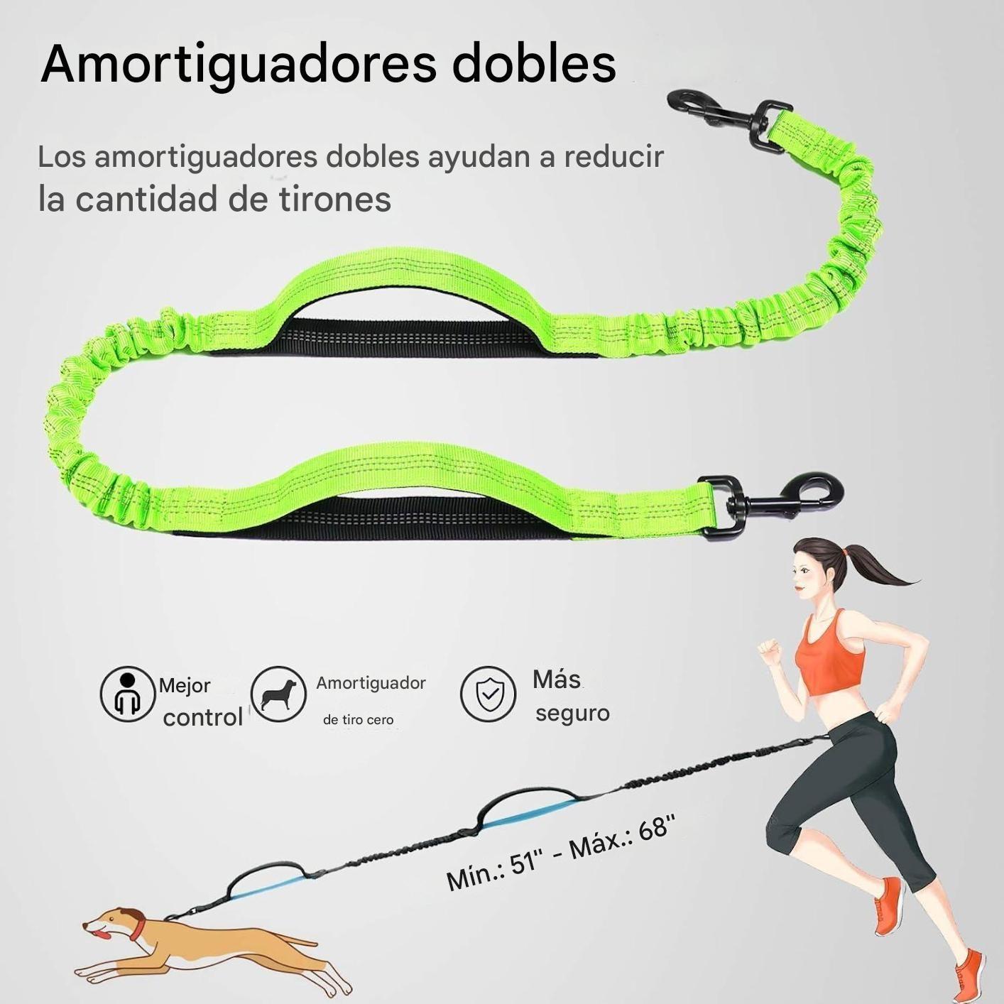 Correa Perro Manos Libres Paseo Larga Reforzada Resistente Mascotas Multifuncional Anti Tirones-5