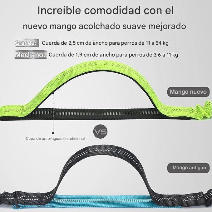 Correa Perro Manos Libres Paseo Larga Reforzada Resistente Mascotas Multifuncional Anti Tirones-6