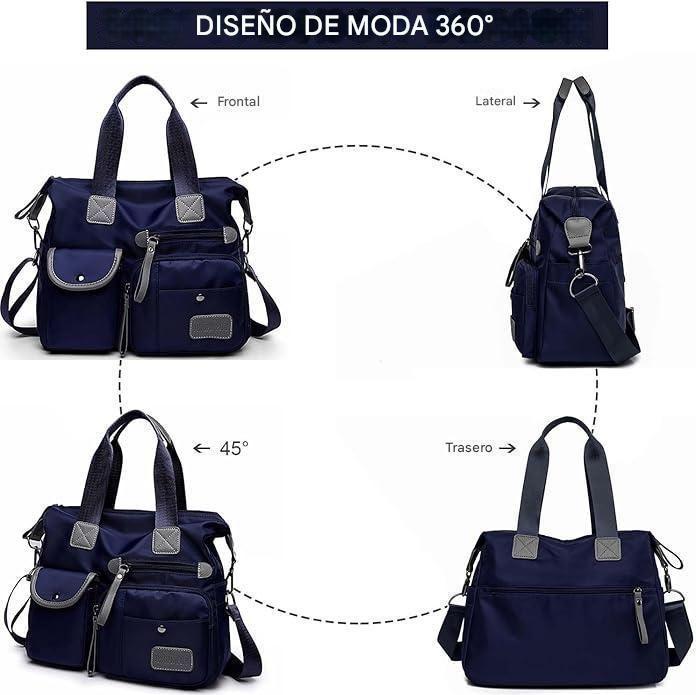 Bolso Mujer Deportivo Playa Verano Gym Gimnasio Cartera Viaje Tote Playero Impermeable-5