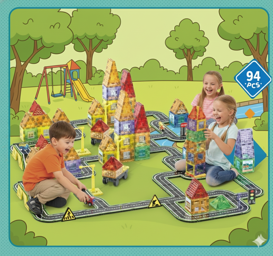 juguete Bloques Magneticos Bebe Niña Niño Didacticos Aprendizaje Figuras Geometricas-5