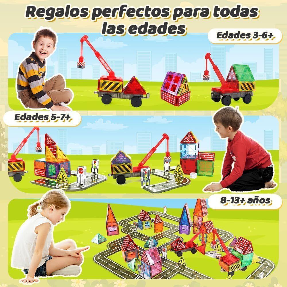 juguete Bloques Magneticos Bebe Niña Niño Didacticos Aprendizaje Figuras Geometricas-7