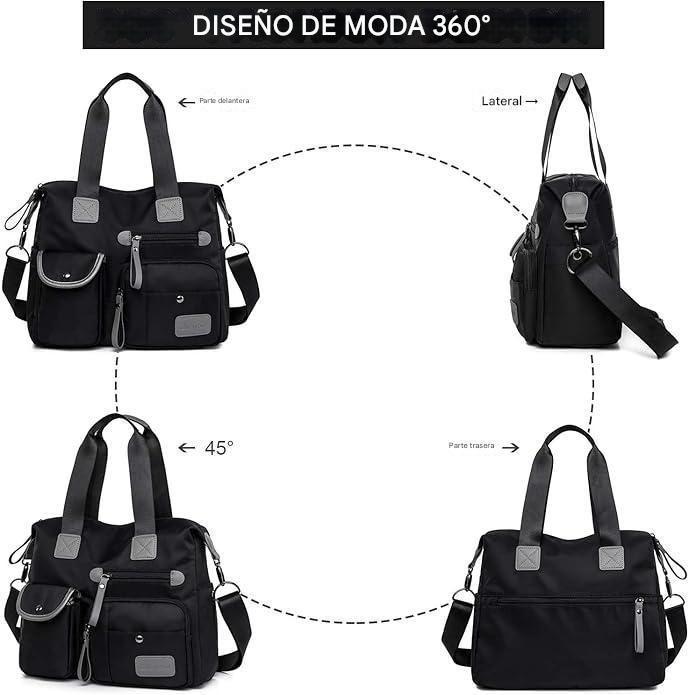 Bolso Mujer Tote Bag Verano Gimnasio Deportivo Viaje -3