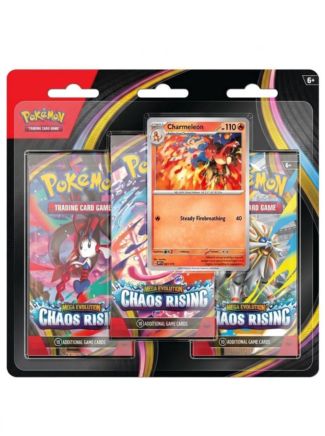 Pokemon Tcg Chaos Rising 3 Pack Blister Ing-0