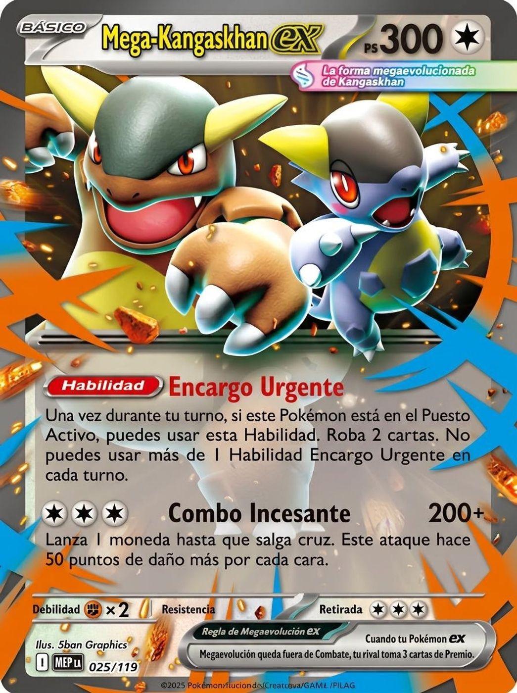 Pokemon Tcg Mega Kangaskhan Ex Box Esp-1