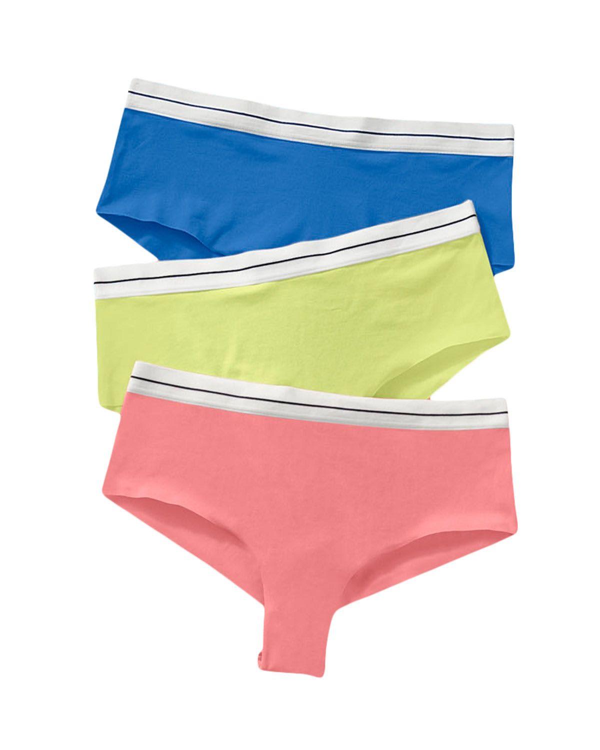 Panties Hipsters y Cacheteros 92012X3 Coral-0