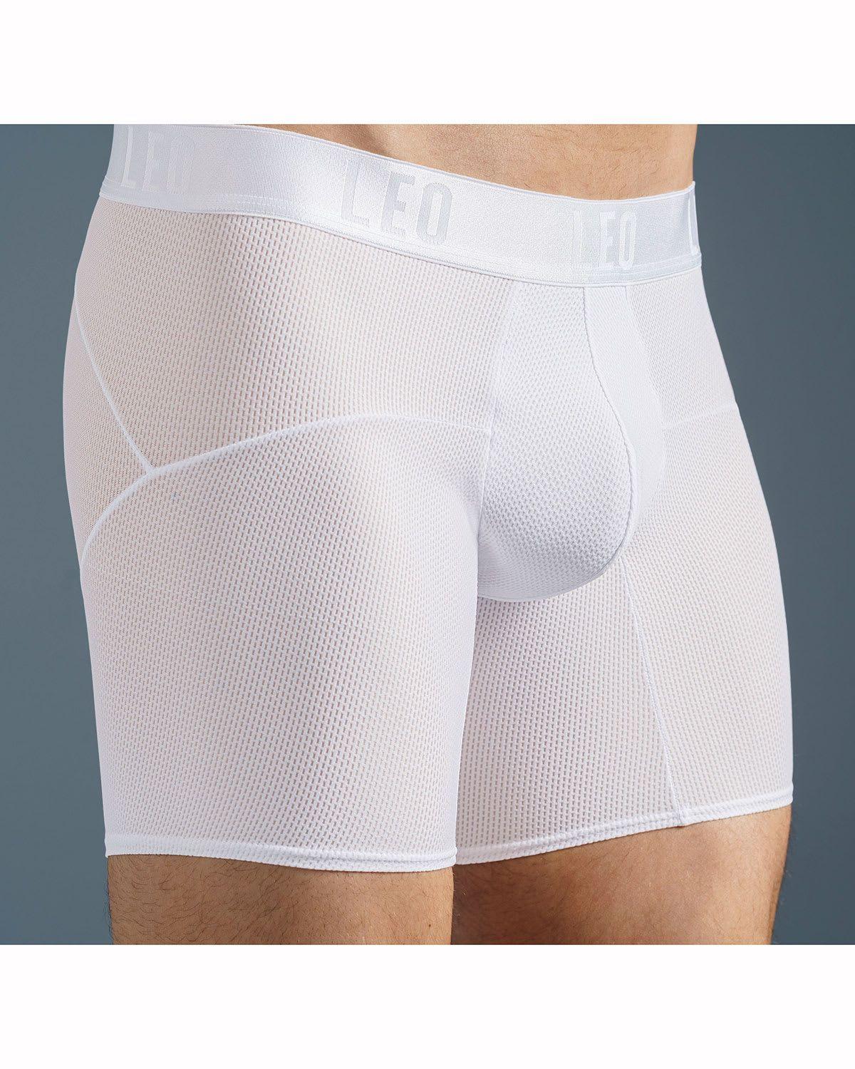 Ropa Interior Masculina Boxer Medio 033300 Blanco-2