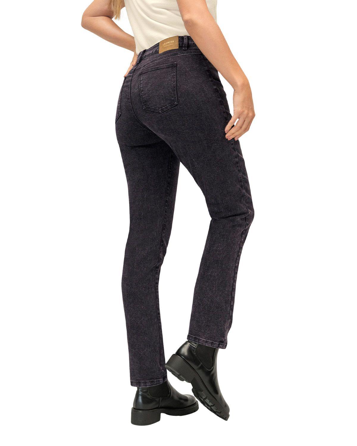 Leonisa Jean mom tiro alto DN3N Negro-1
