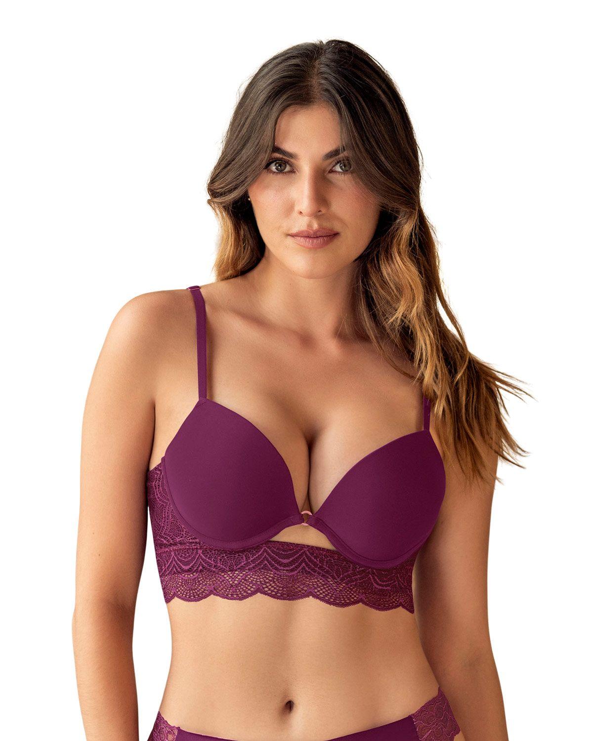 Leonisa Brasieres Doble Realce 091040 Vino Tinto-0