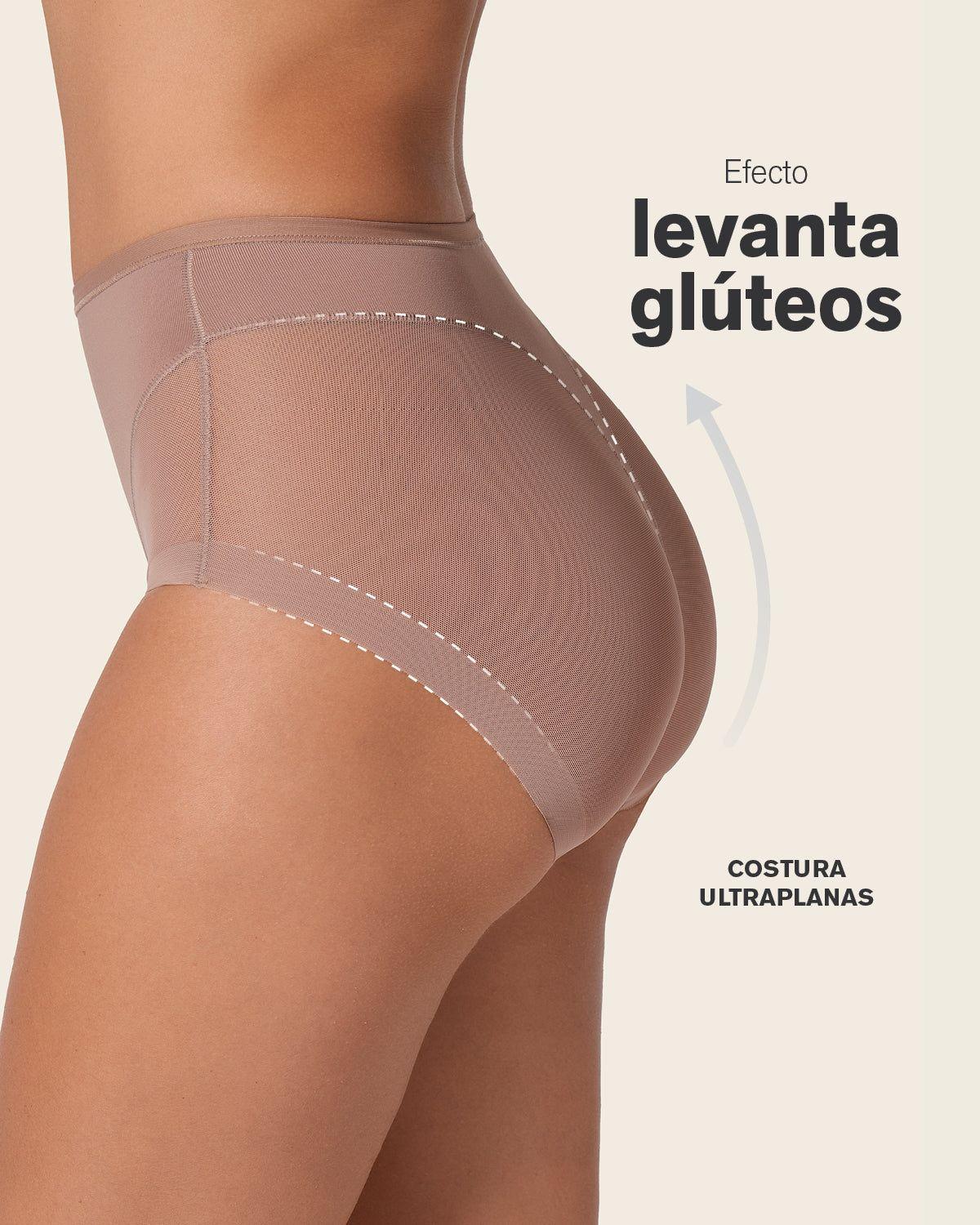 Calzón Clásico Invisible con Transparencia en Gluteos 012657-2