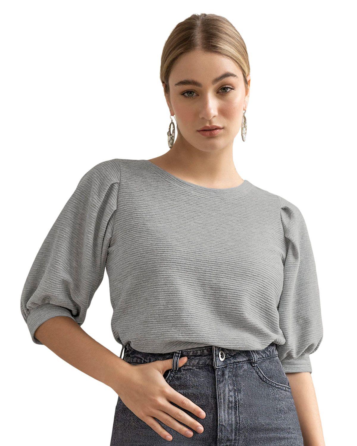 Leonisa Ropa Exterior Camiseta F6663  Gris-0