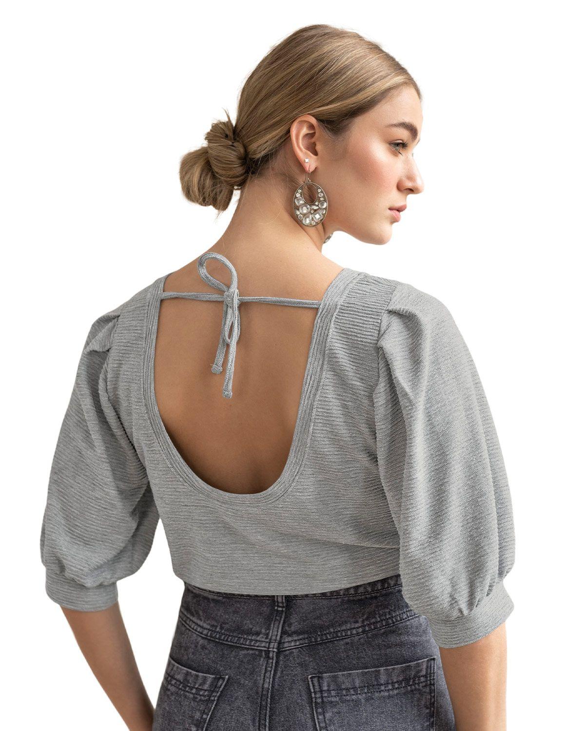 Leonisa Ropa Exterior Camiseta F6663  Gris-1