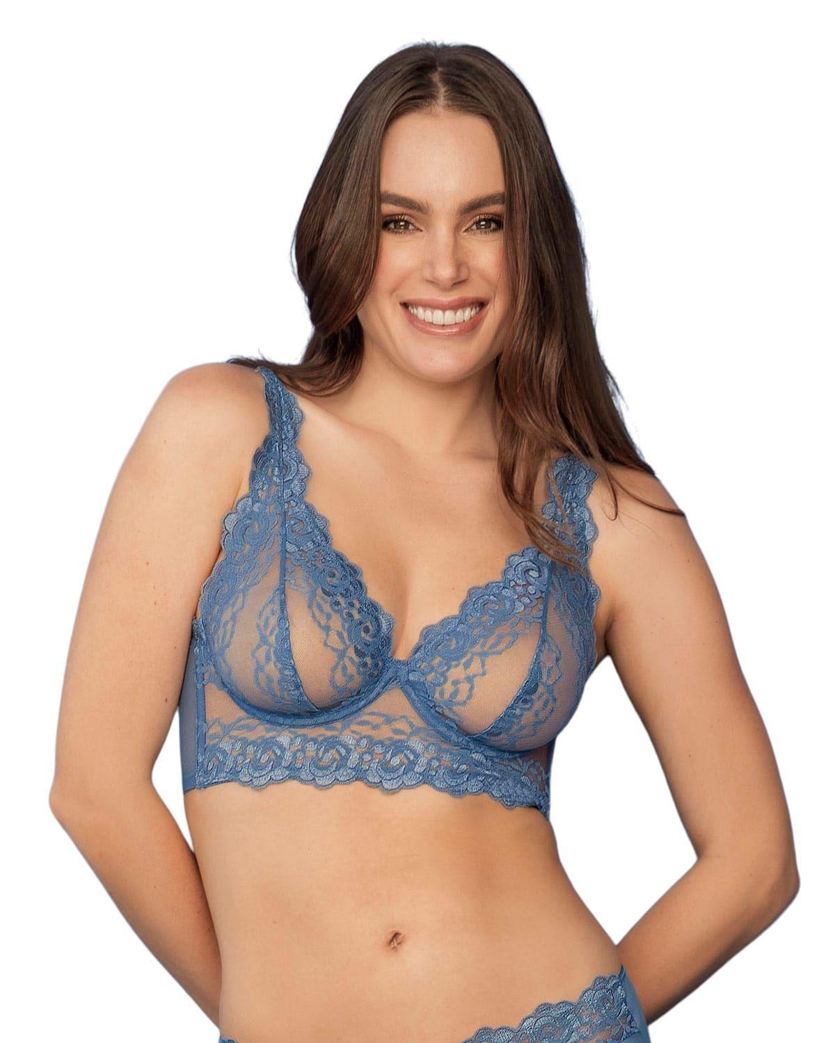 Sostén tipo Bralette en Encaje y Transparencias 011967-0