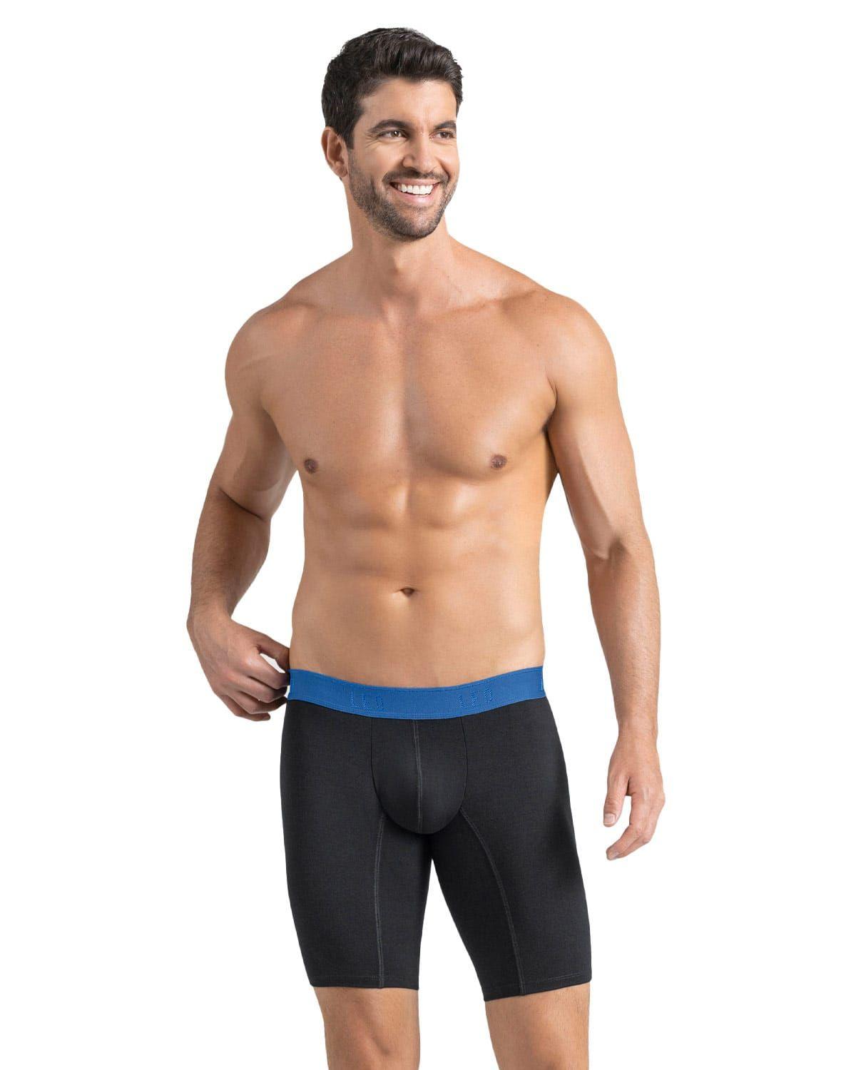 Ropa Interior Masculina Boxer Largo 033310 Negro-1
