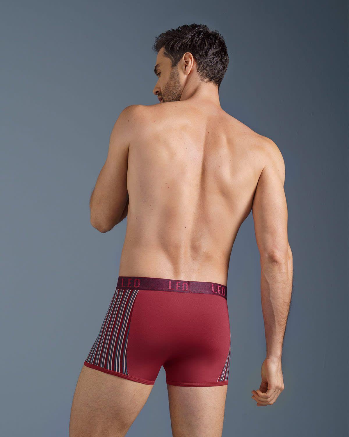 Ropa Interior Masculina Boxer Corto 33127X3 Blanco / Rojo-1