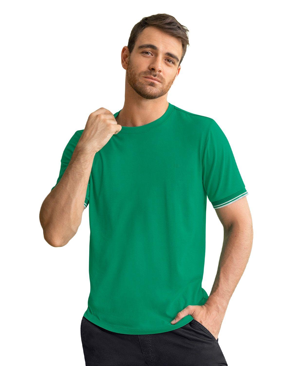 Leo Ropa Exterior Masculina Camiseta M2898-0