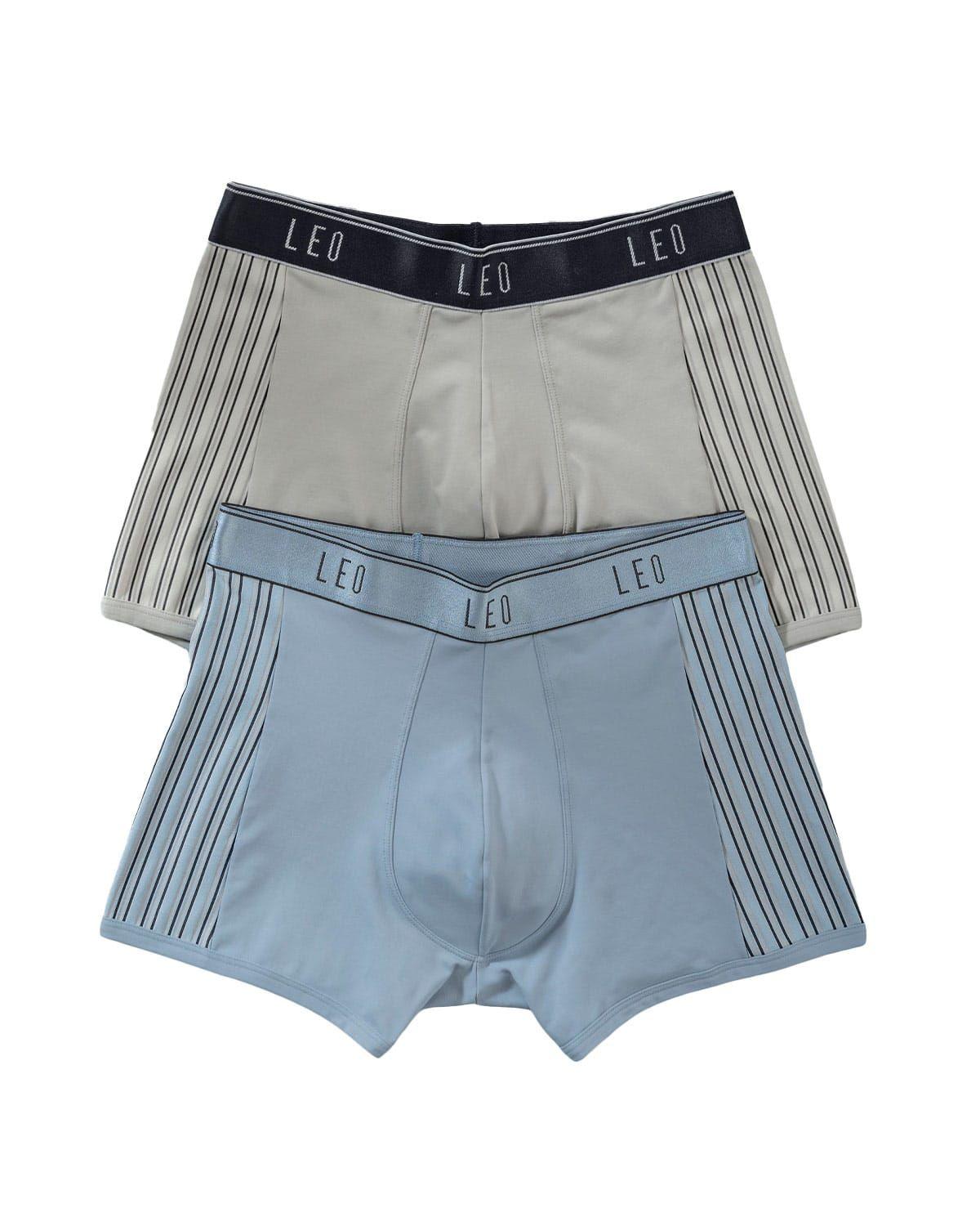 Ropa Interior Masculina Boxer Corto 33127X2 Azul / Gris-0