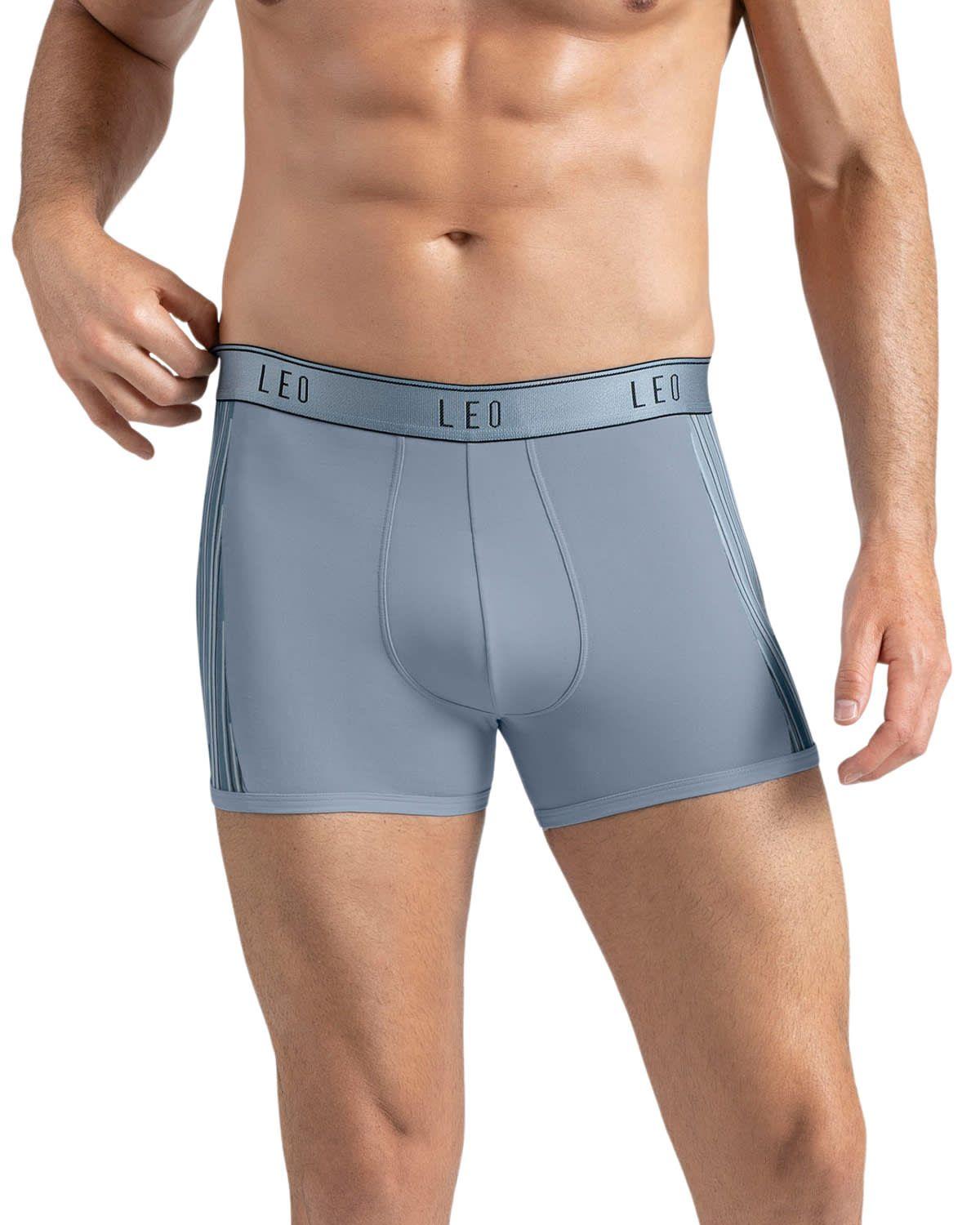 Ropa Interior Masculina Boxer Corto 33127X2 Azul / Gris-1