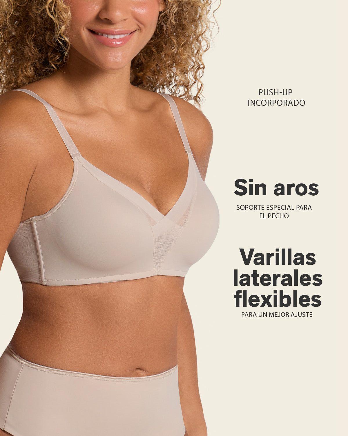 Sostén Realce Alto 091058 Beige Claro-3