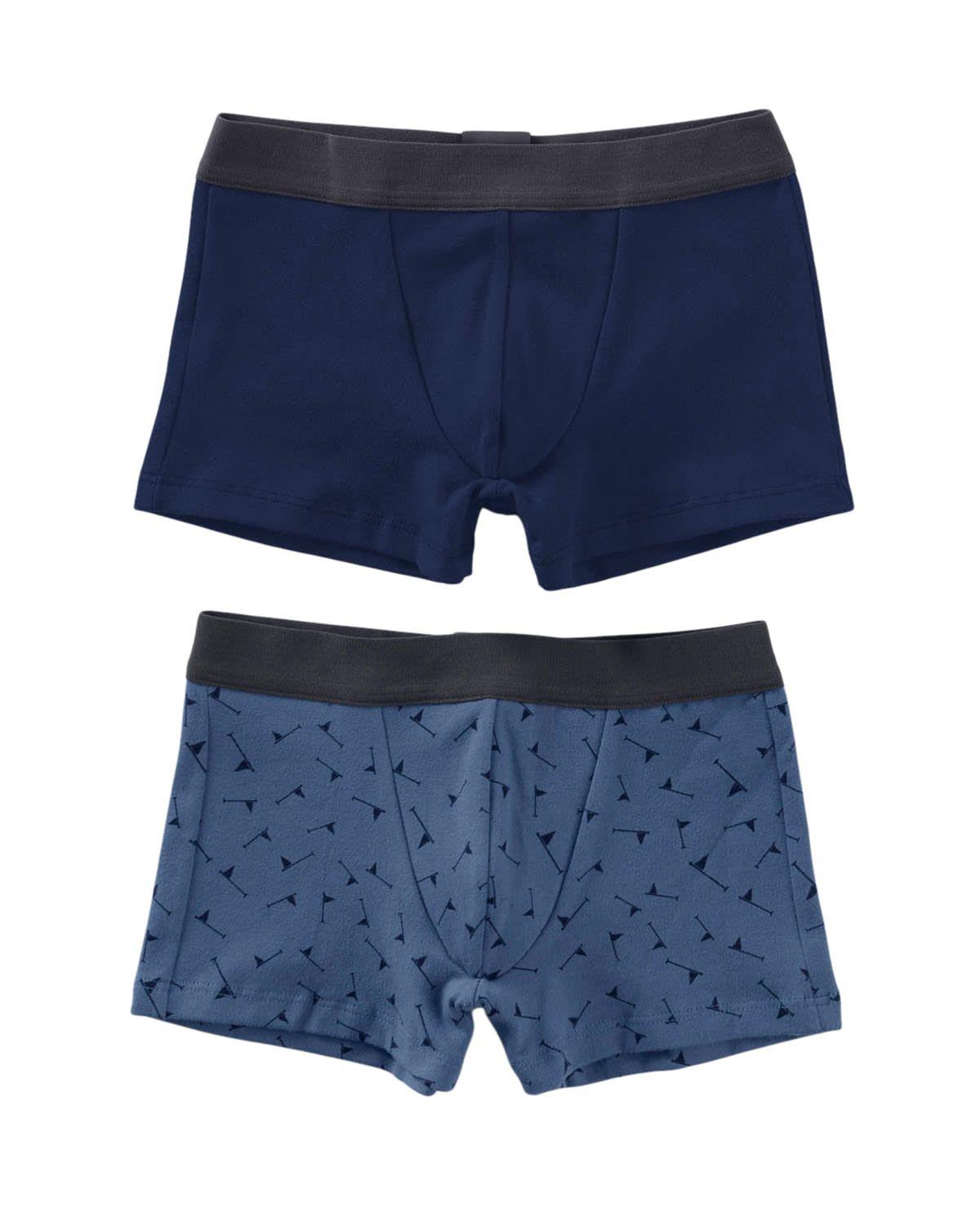 Infantil Bóxer niño 33155X2 Azul Estampado-0
