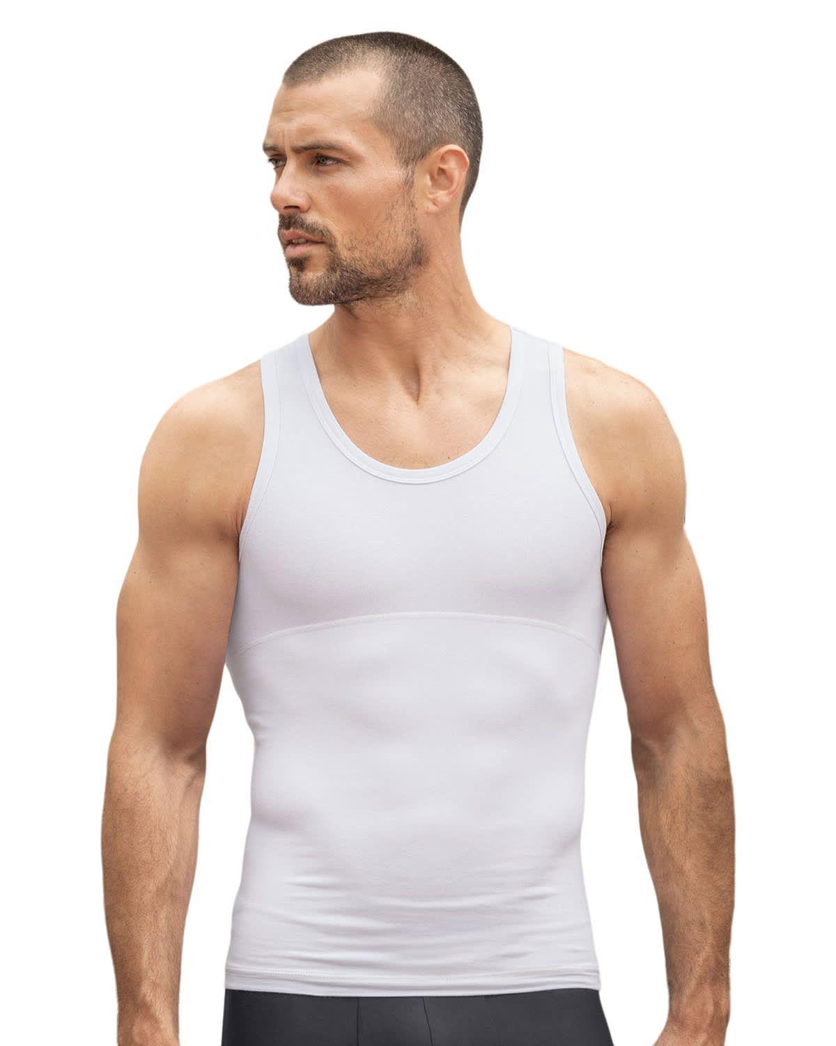 Faja Masculina Control de abdomen 035013 Blanco-0