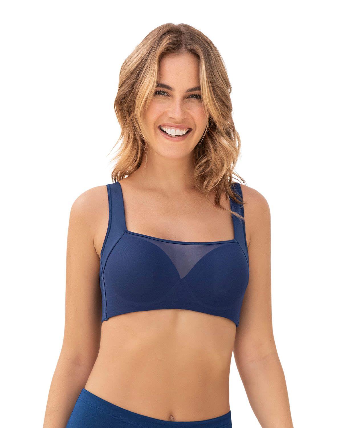 Sostén Realce Medio 011974 Azul Oscuro-0