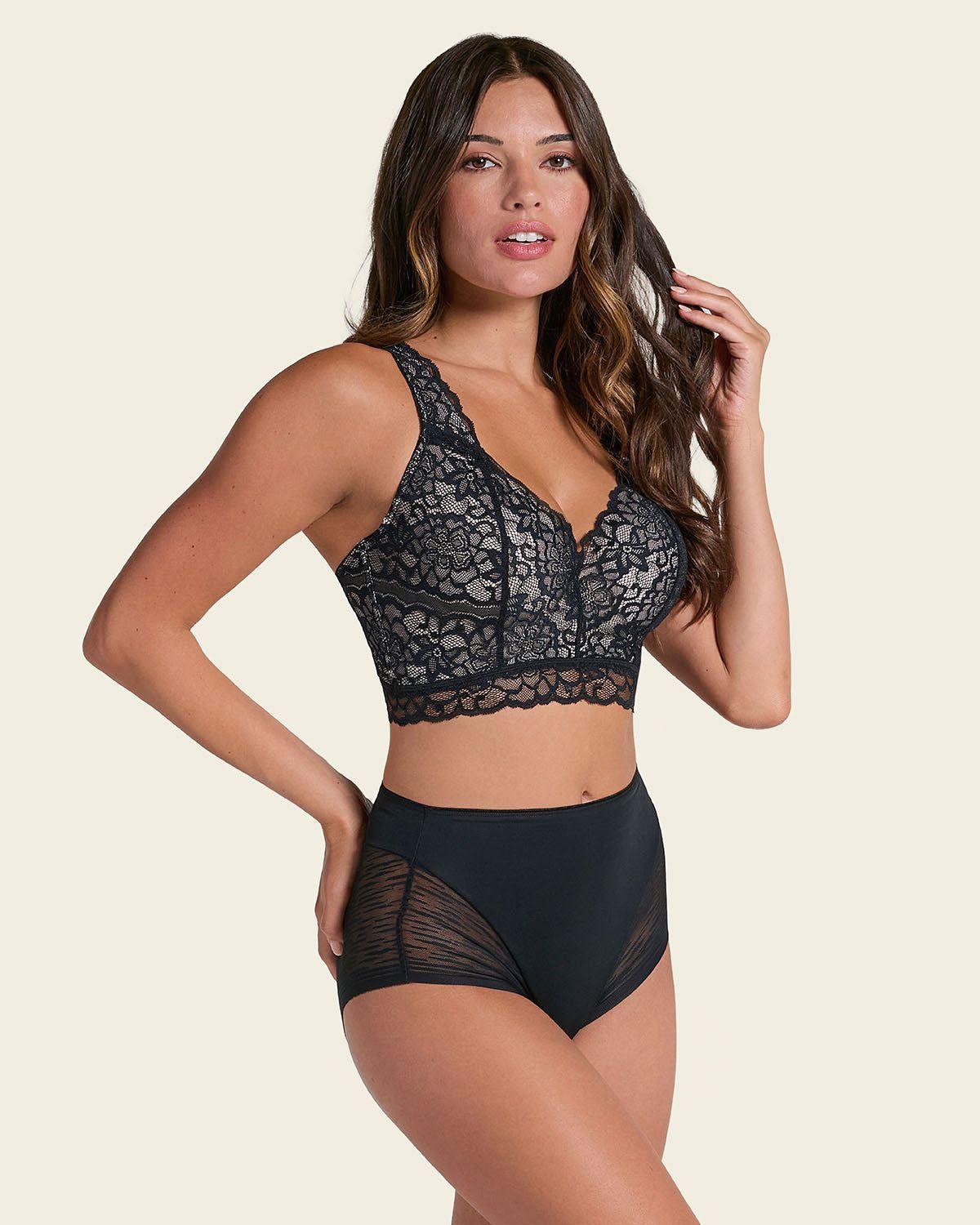 Calzón Faja Invisible con detalle de Encaje en Lados y Glúteos 012984-3