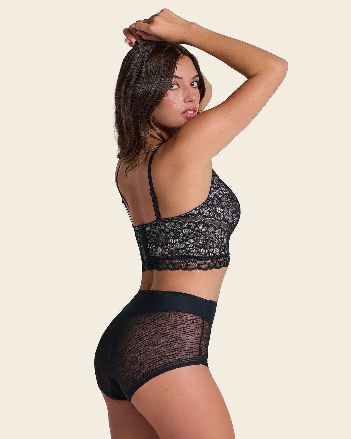Calzón Faja Invisible con detalle de Encaje en Lados y Glúteos 012984-4