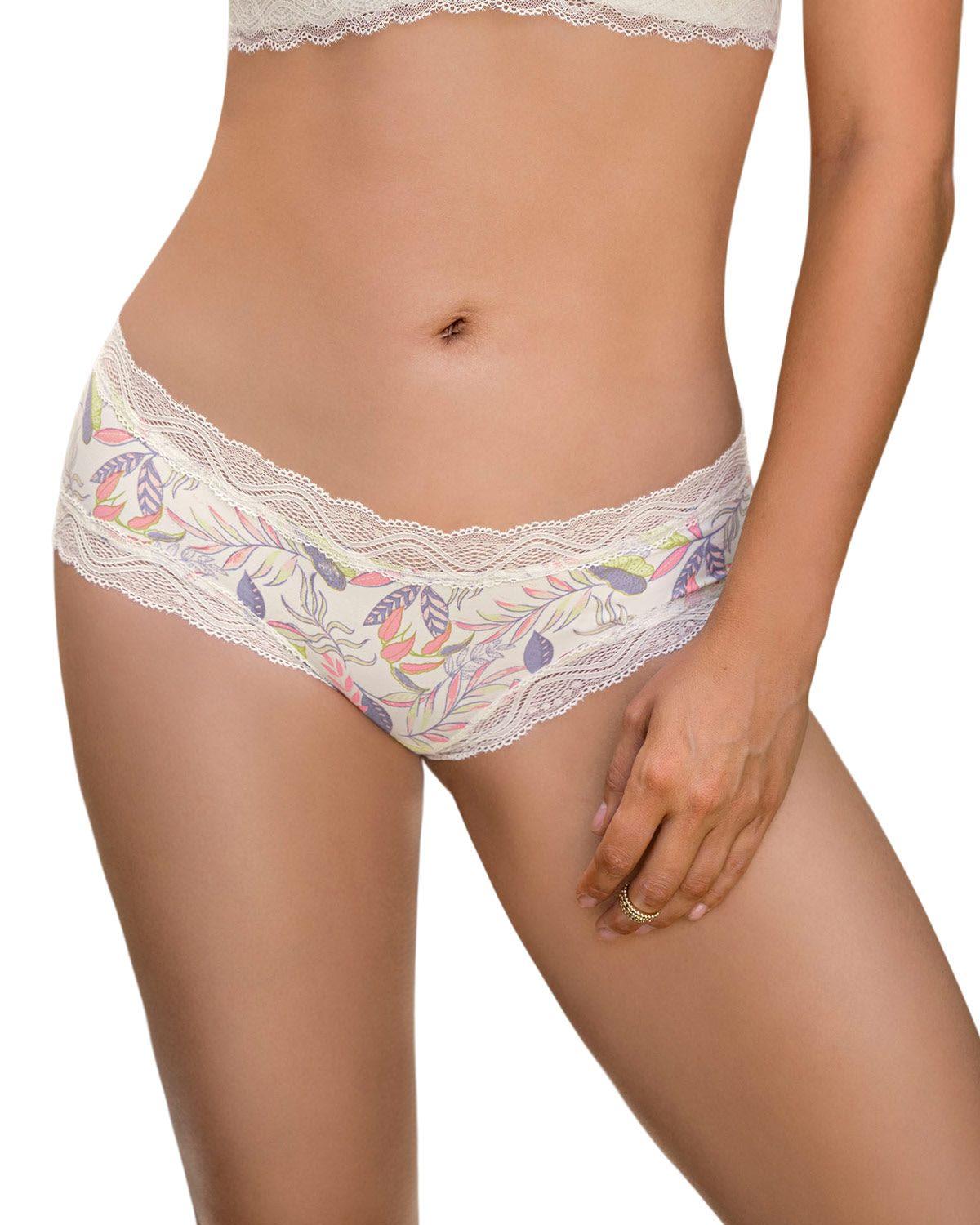 Panties Hipsters y Cacheteros 092044 Crema-0