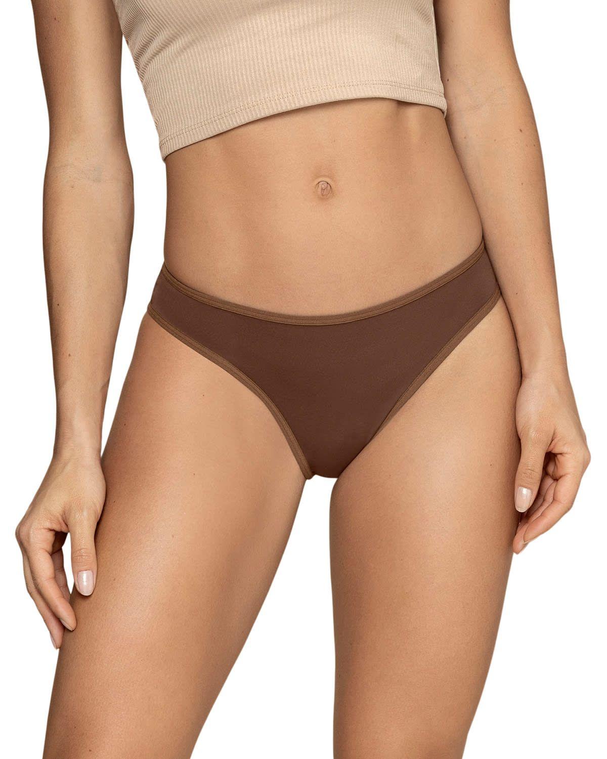 Panties Brasilera 72308 Marrón Oscuro-0