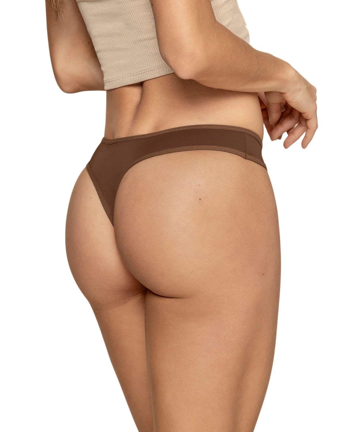 Panties Brasilera 72308 Marrón Oscuro-1
