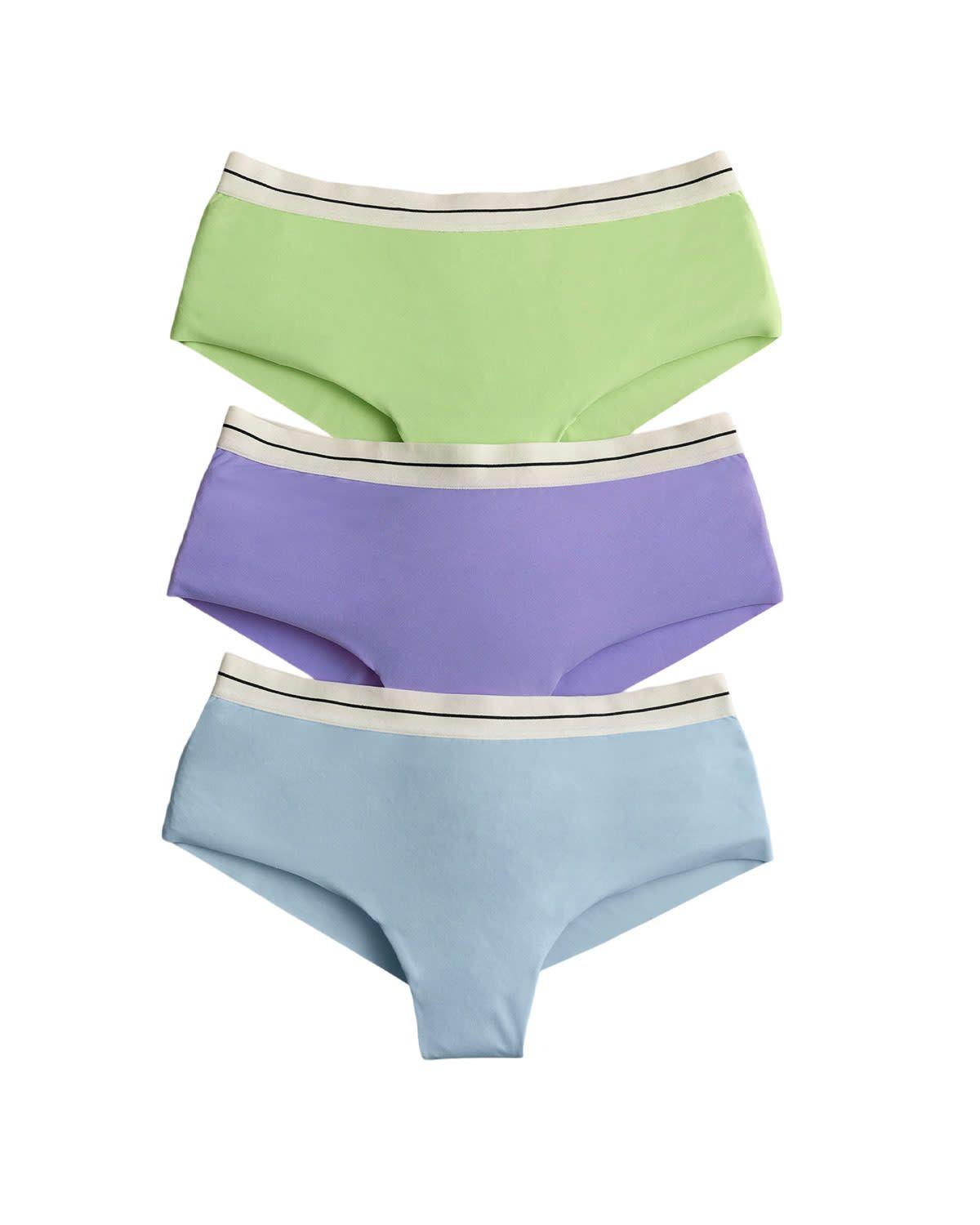 Panties Hipsters y Cacheteros 92012X3 Azul-0