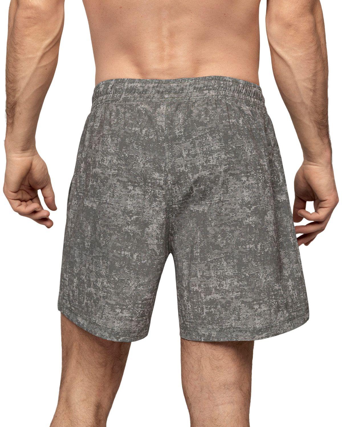 Leo Ropa Deportiva Masculina Pantaloneta 518014N Estampado Gris-1