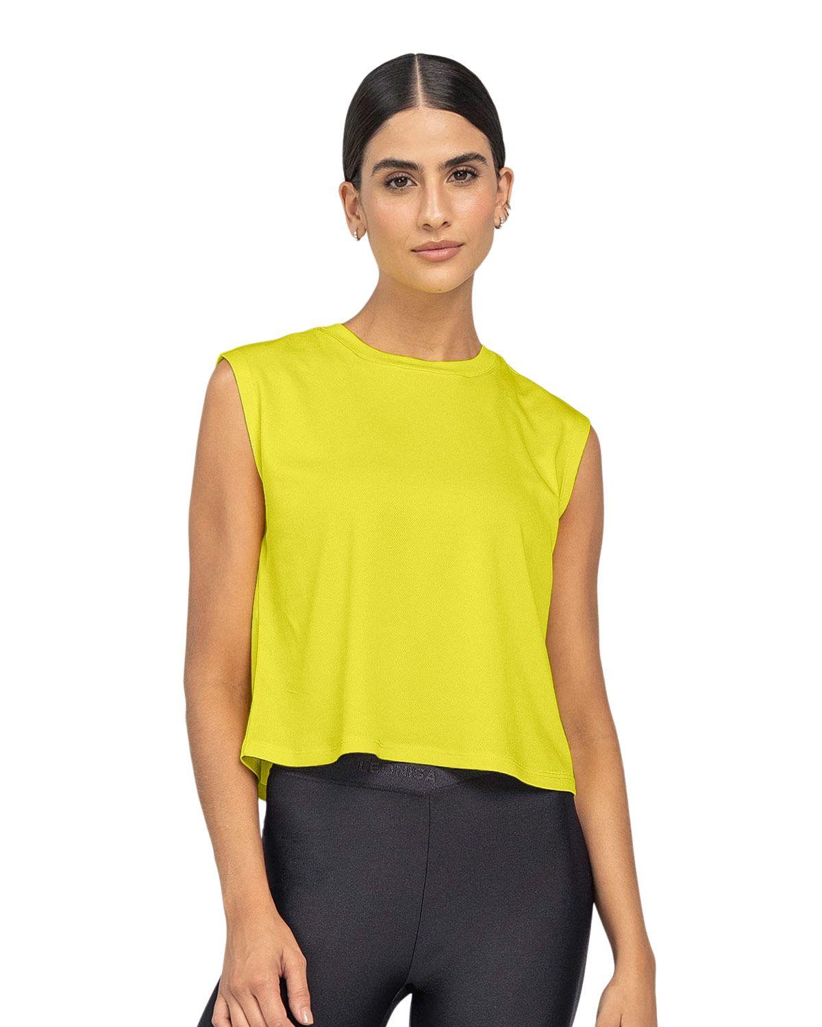 Leonisa Ropa Deportiva Camiseta 19AA21 Amarillo-0