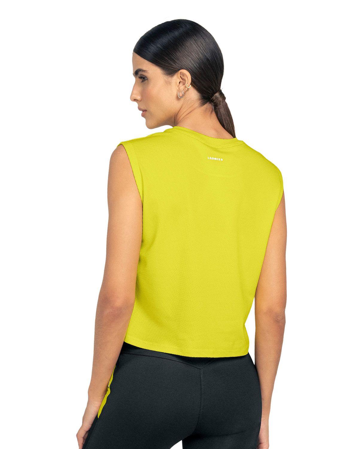 Leonisa Ropa Deportiva Camiseta 19AA21 Amarillo-1