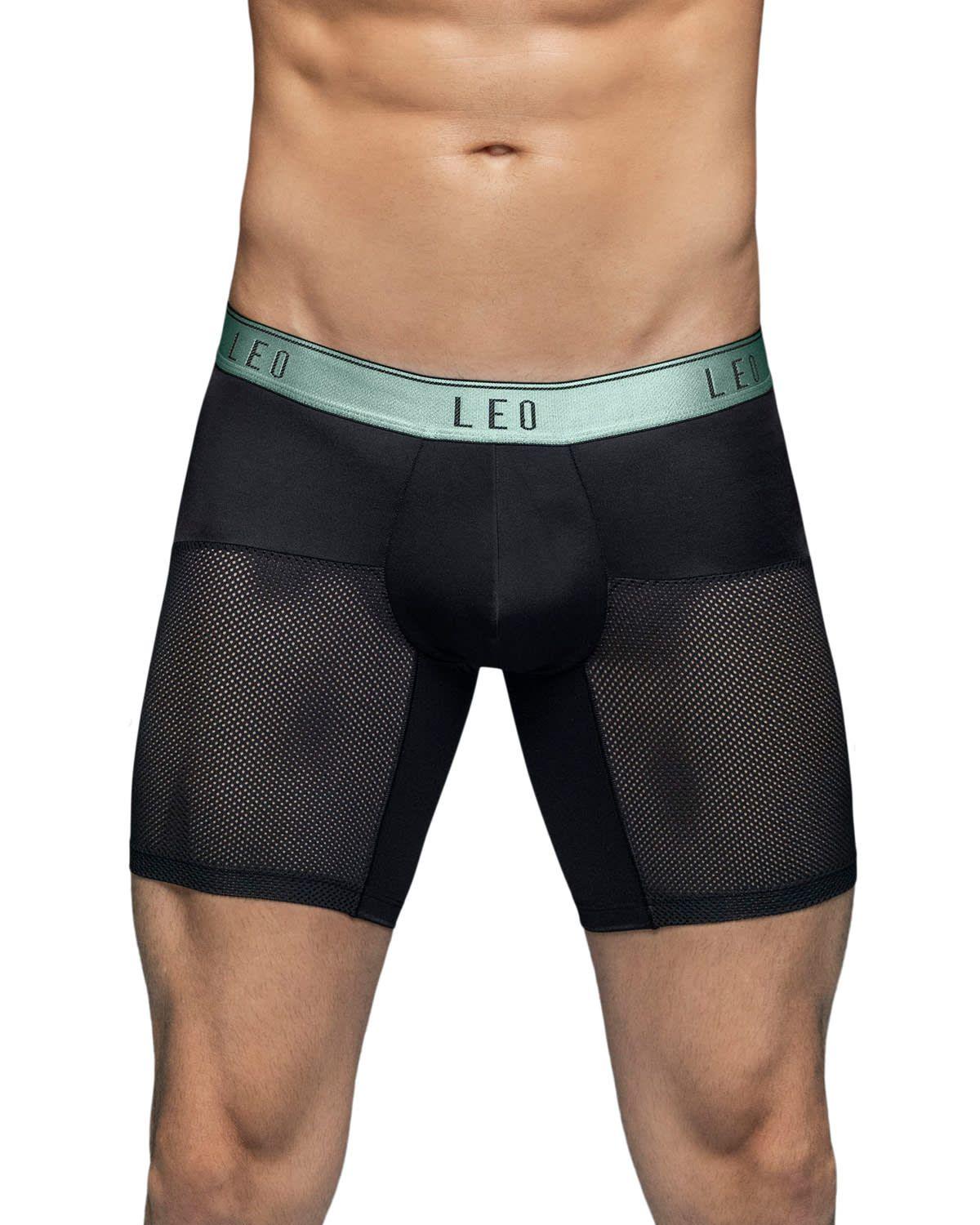 Ropa Interior Masculina Boxer Deportivo 033272N Negro/Verde-0