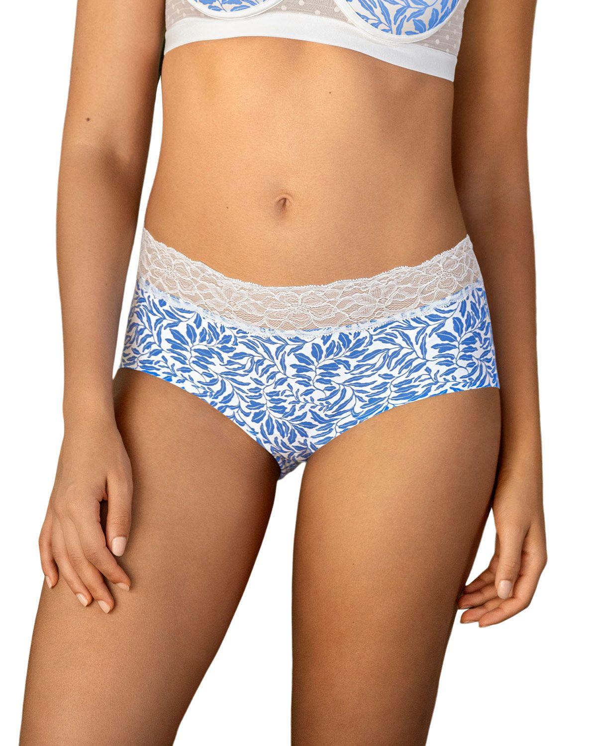 Leonisa Panties Hipsters y Cacheteros 012960 Azul-0