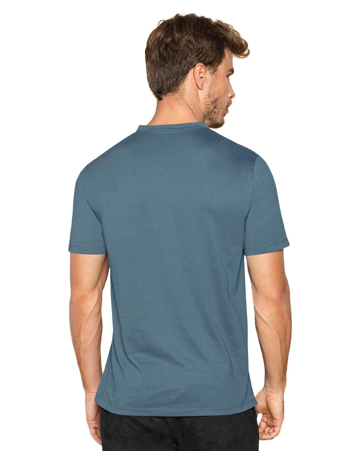 Leo Camiseta con botones funcionales M3020 Azul Medio-1