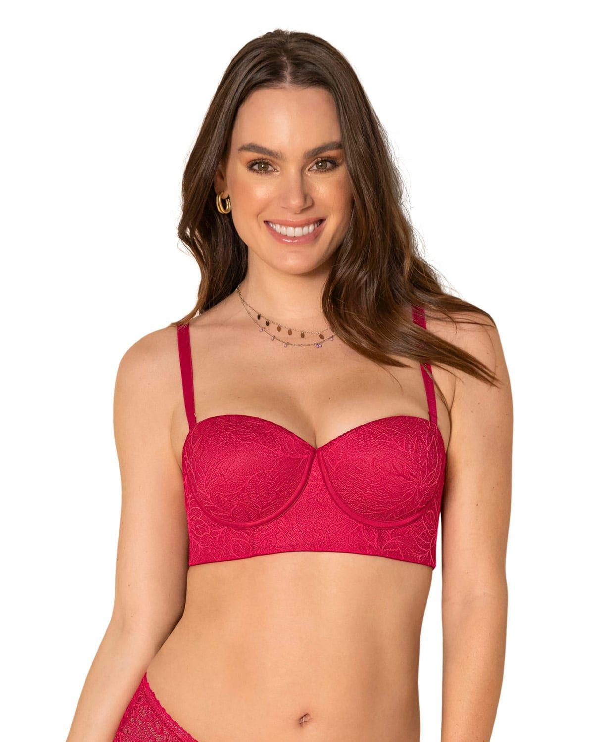 Sostén Realce Alto 11911N Rojo-0