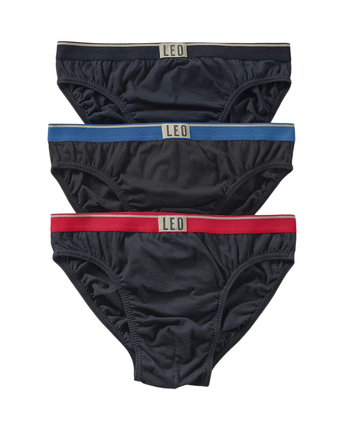 Ropa Interior Masculina Pantaloncillo 33180X3 Negro Rojo-0