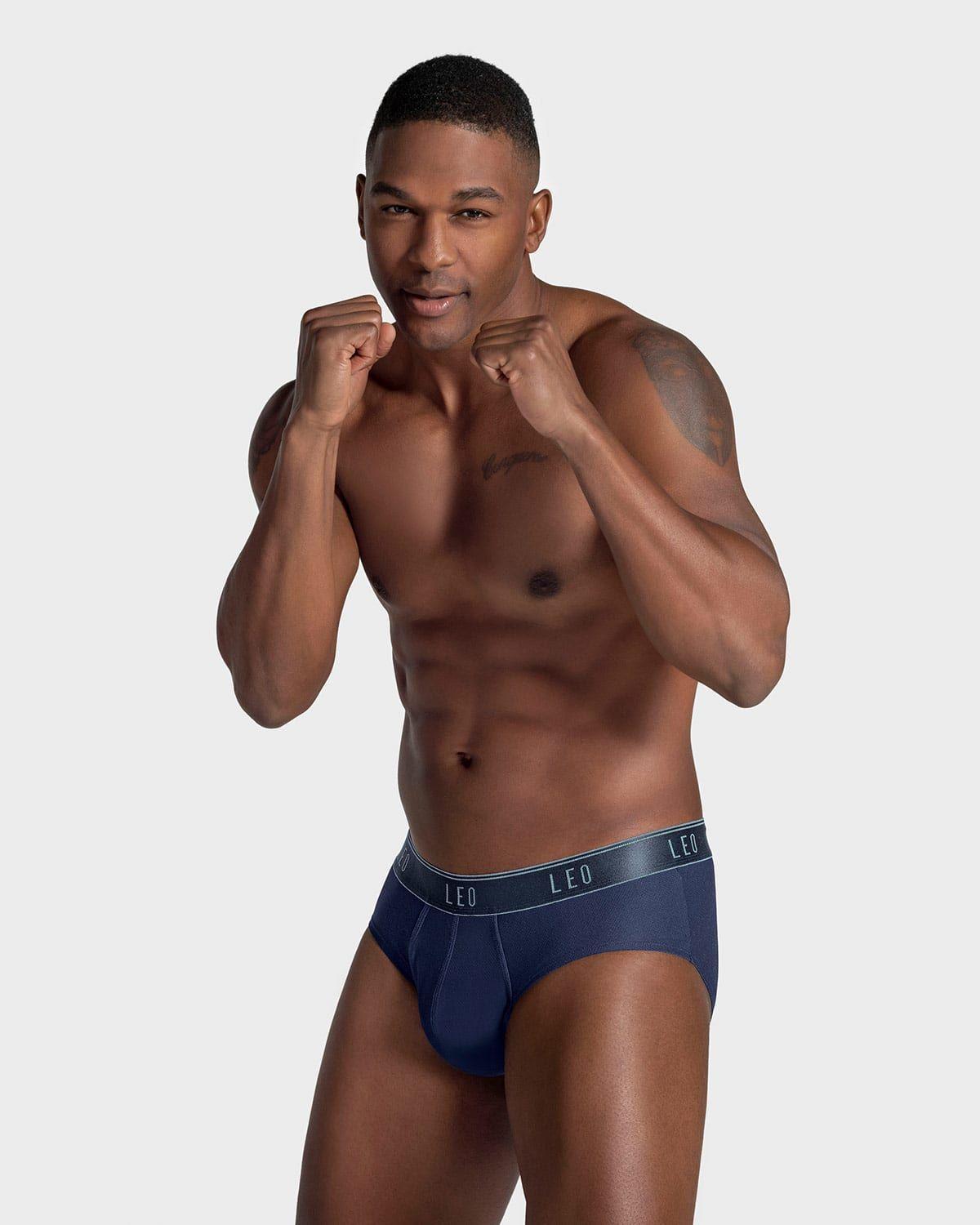 Ropa Interior Masculina 033278N Boxer Corto Azul-2