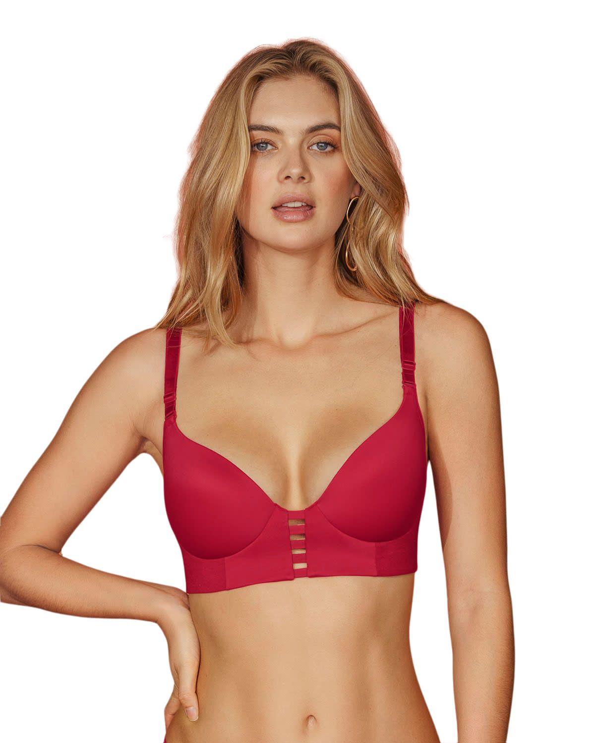 Sostén Realce Alto 091010 Rojo-0