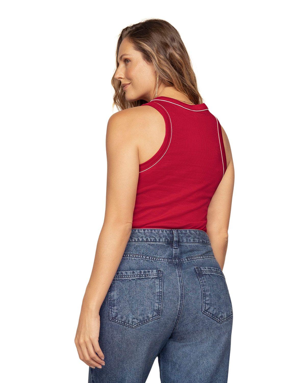 Leonisa Ropa Exterior Camiseta F7177  Rojo-1