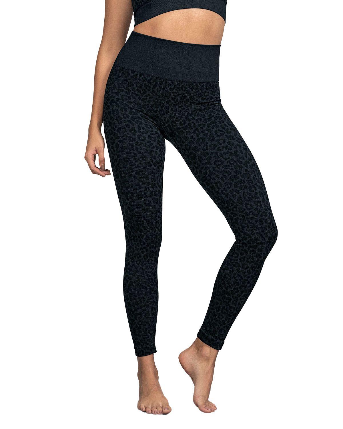 Leonisa Ropa Deportiva Legging deportivo 195572 Estampado Animal Print Gris-0