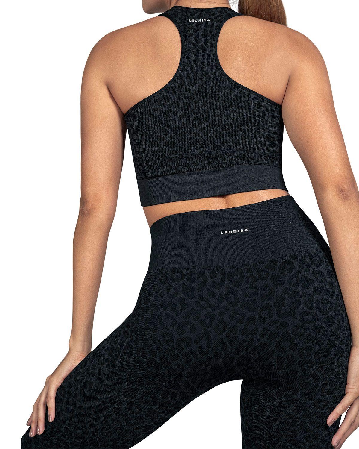 Leonisa Ropa Deportiva Legging deportivo 195572 Estampado Animal Print Gris-1