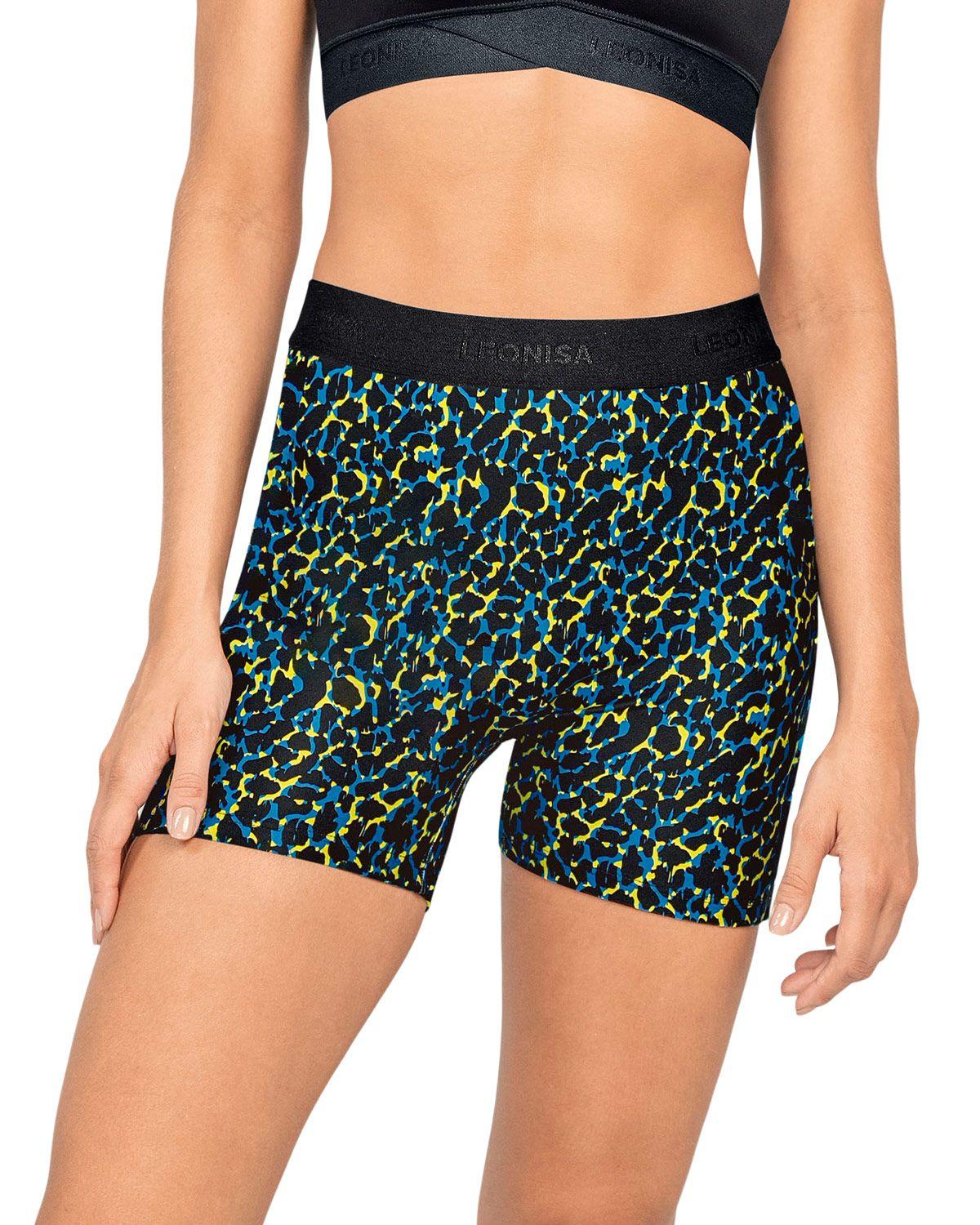 Leonisa Ropa Deportiva Short 195615 Estampado Animal Print Amarillas-0