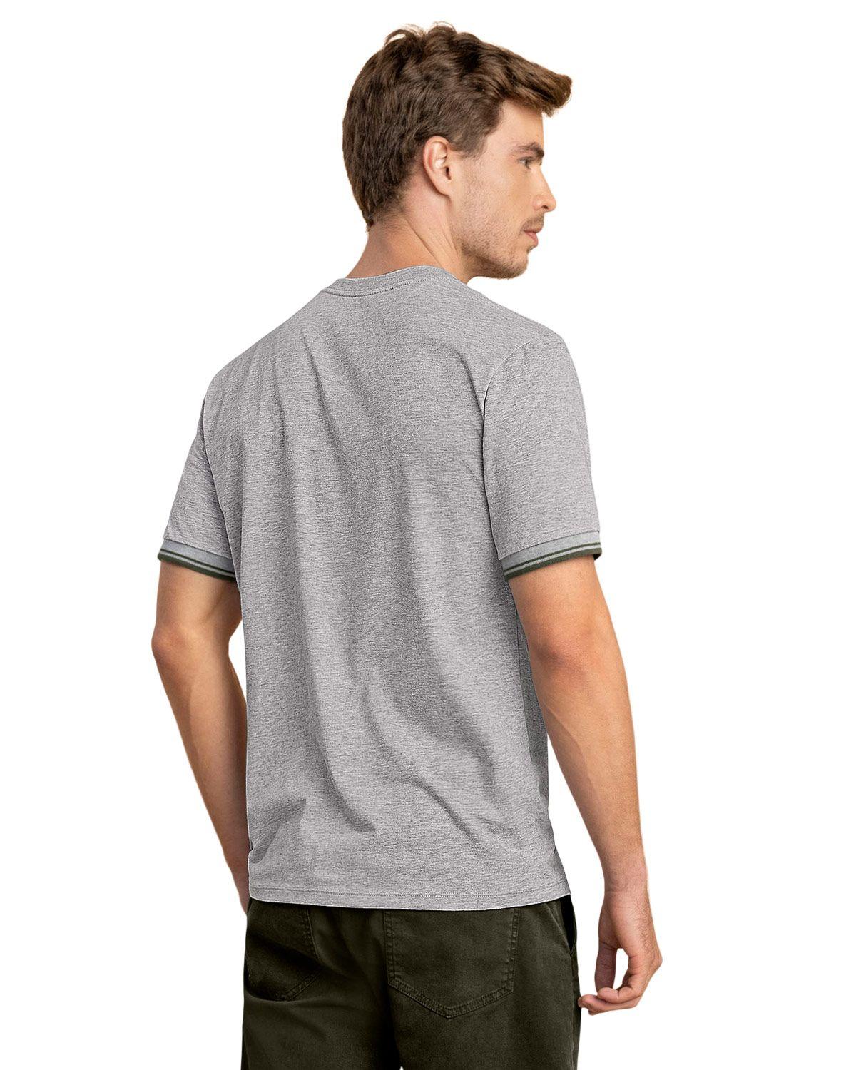 Leo Camiseta cuello redondo manga corta M2898 Gris Jaspe-1