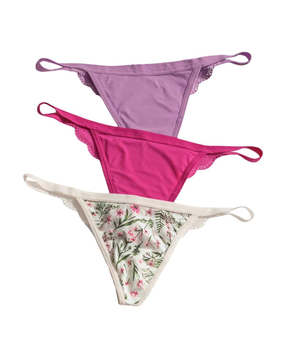 Calzón Brasilero 12803X3 Morado / Fucsia / Ma-1