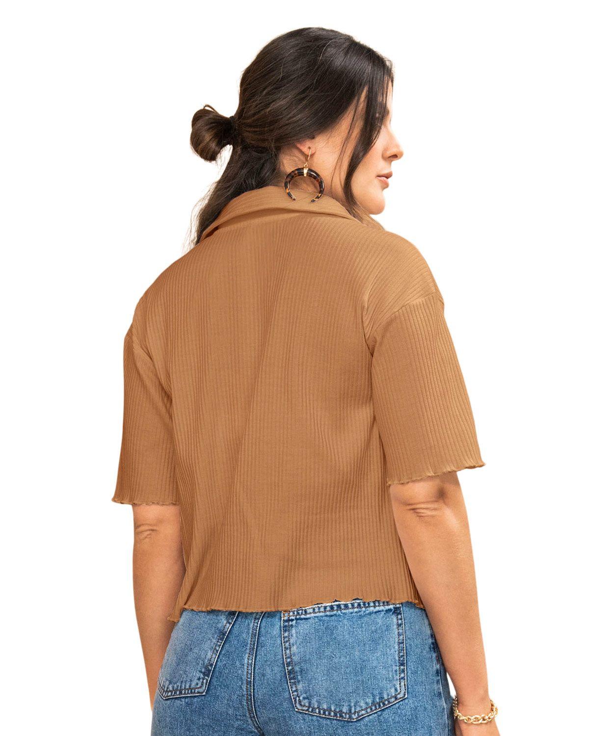 Leonisa Ropa Exterior Camiseta F6614  Terracota-1