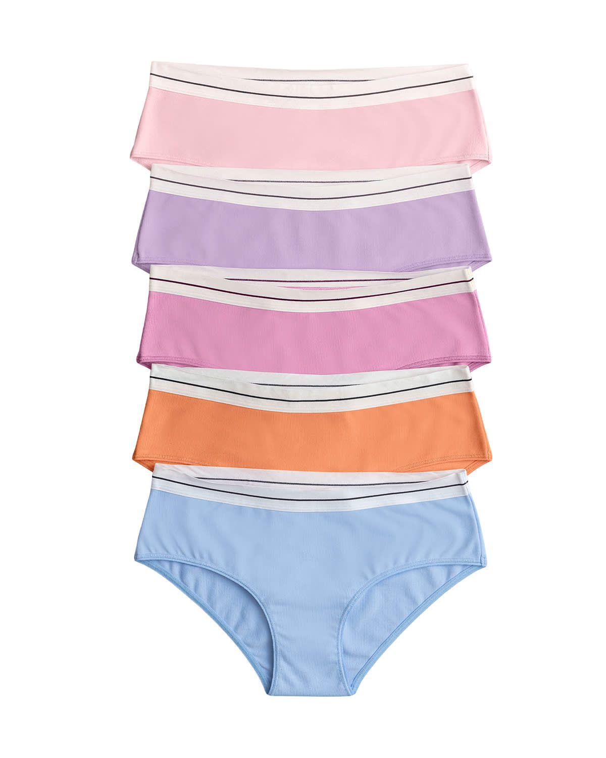 Panties Hipsters y Cacheteros 12999X5 Rosa-0